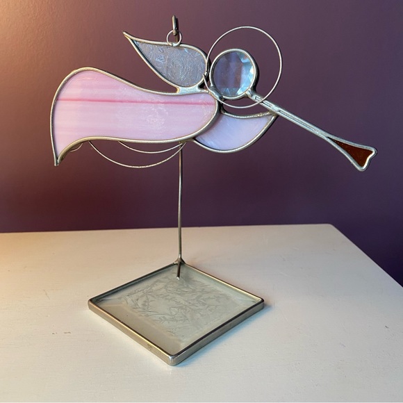 Hand crafted stained glass angel ornament - Picture 2 of 4
